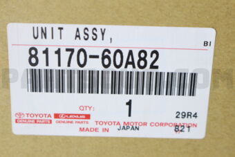 Toyota 8117060A82 UNIT ASSY, HEADLAMP, LH