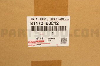 Toyota 8117060C12 UNIT ASSY, HEADLAMP