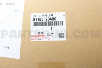 Toyota 8118520A80 UNIT ASSY, HEADLAMP, LH