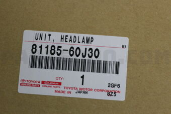 Toyota 8118560J30 UNIT ASSY, HEADLAMP, LH