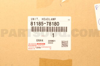 Toyota 8118578180 UNIT HEADLAMP