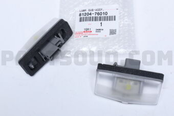 Toyota 8120476010 LAMP ASSY, LICENSE PLATE