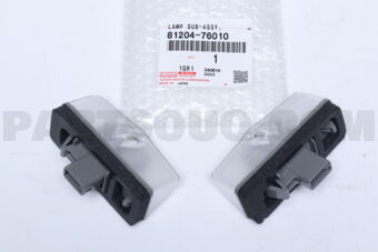 Toyota 8120476010 LAMP ASSY, LICENSE PLATE
