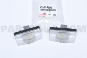 Toyota 8120476010 LAMP ASSY, LICENSE PLATE