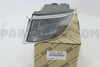 Toyota 8122160071 LAMP UNIT, FOG LAMP, LH