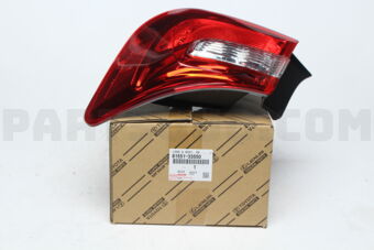 Toyota 8155133550 LENS & BODY, REAR COMBINATION LAMP, RH