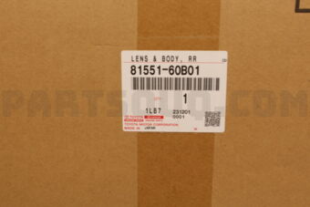 Toyota 8155160B01 LENS & BODY RR