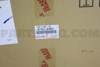 Toyota 8155160B51 LENS & BODY RR