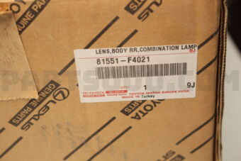 Toyota 81551F4021 LENS & BODY RR