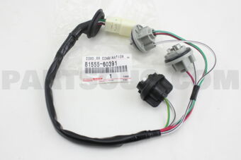 Toyota 8155560391 SOCKET & WIRE SUB-ASSY, REAR COMBINATION LAMP, RH/LH