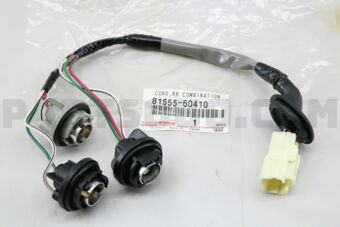 Toyota 8155560410 SOCKET & WIRE SUB-ASSY, REAR COMBINATION LAMP, RH/LH