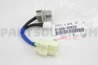 Toyota 8155560820 SOCKET & WIRE SUB-ASSY, REAR COMBINATION LAMP, RH/LH