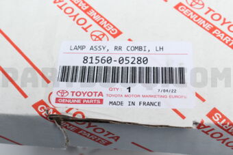 Toyota 8156005280 LAMP ASSY, REAR COMBINATION, LH
