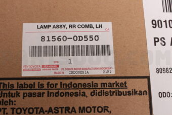 Toyota 815600D550 LAMP ASSY, REAR COMBINATION, LH