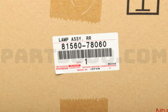 Toyota 8156078060 LAMP ASSY RR