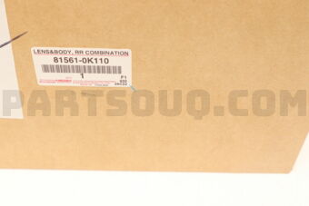 Toyota 815610K110 LENS, REAR COMBINATION LAMP, LH