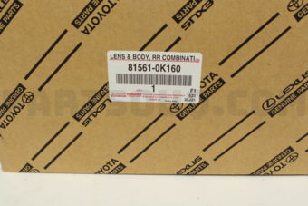 Toyota 815610K160 LENS, REAR COMBINATION LAMP, LH