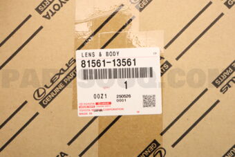 Toyota 8156113561 LENS, REAR COMBINATION LAMP, LH