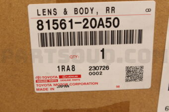 Toyota 8156120A50 LENS & BODY, REAR COMBINATION LAMP, LH
