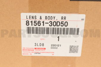 Toyota 8156130D50 LENS & BODY, RR