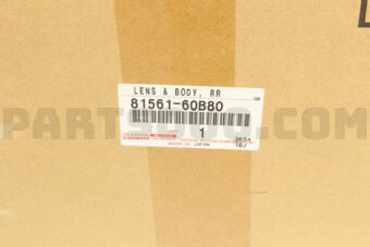 Toyota 8156160B80 LENS & BODY RR
