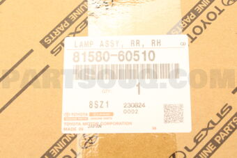 Toyota 8158060510 LAMP ASSY RR RH