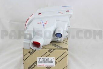 Toyota 8158160240 LENS AND BODY, REAR FOG LAMP, RH