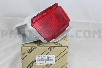 Toyota 8158160240 LENS AND BODY, REAR FOG LAMP, RH