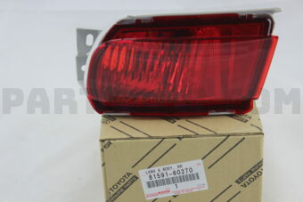 Toyota 8159160270 LENS AND BODY, REAR FOG LAMP, LH