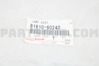 Toyota 8161060240 LAMP ASSY, CLEARANCE, RH