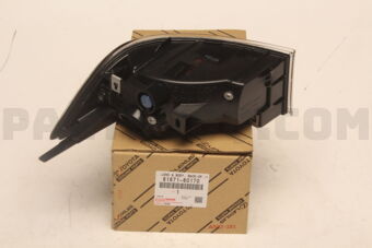 Toyota 8167160170 LENS & BODY, BACK-UP LAMP, RH
