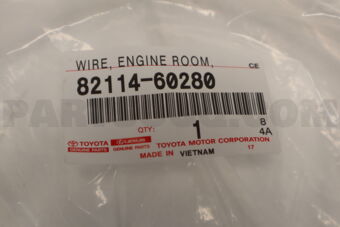 Toyota 8211460280 WIRE, ENGINE ROOM