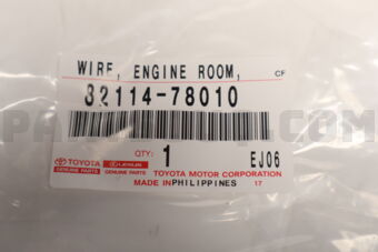 Toyota 8211478010 WIRE, ENGINE ROOM
