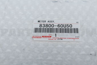 Toyota 8380060U50 METER ASSY, COMBINATION