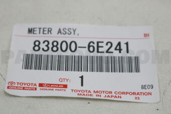 Toyota 838006E241 METER ASSY, COMBINATION