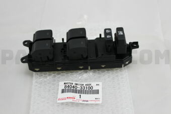 Toyota 8404033100 MASTER SWITCH ASSY, POWER WINDOW REGULATOR