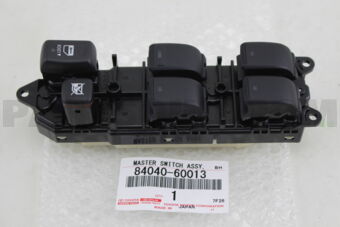 Toyota 8404060013 MASTER SWITCH ASSY, POWER WINDOW REGULATOR