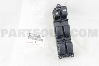 Toyota 8404060081 MASTER SWITCH ASSY, POWER WINDOW REGULATOR