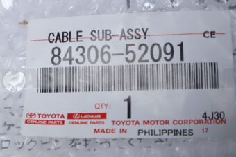 Toyota 8430652091 CABLE SUB-ASSY