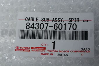 Toyota 8430760170 CABLE SUB-ASSY