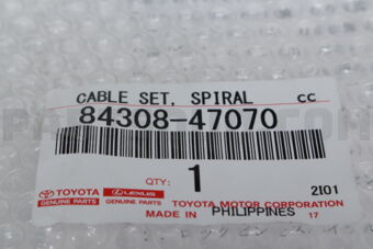 Toyota 8430847070 CABLE SET, SPIRAL