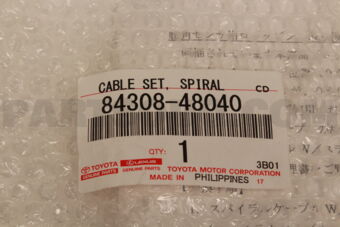 Toyota 8430848040 CABLE SET, SPIRAL