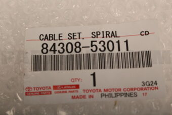 Toyota 8430853011 CABLE SET SPIRAL