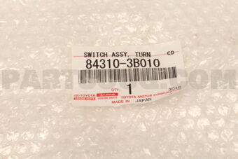 Toyota 843103B010 SWITCH ASSY, TURN SIGNAL