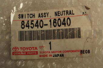 Toyota 8454016040 SWITCH ASSY, NEUTRAL START