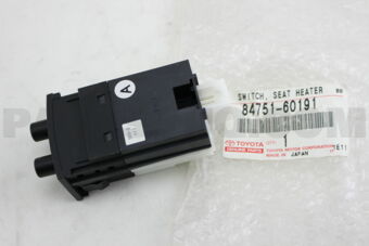 Toyota 8475160191 SWITCH, SEAT HEATER