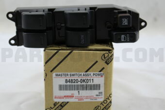 Toyota 848200K011 MASTER SWITCH ASSY, POWER WINDOW REGULATOR