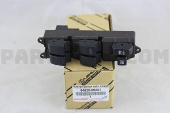 Toyota 848200K021 MASTER SWITCH ASSY, POWER WINDOW REGULATOR