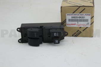 Toyota 848200K051 MASTER SWITCH ASSY, POWER WINDOW REGULATOR