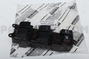 Toyota 848200K160 MASTER SWITCH ASSY, POWER WINDOW REGULATOR